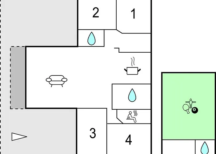 펜션 Skovridervaenget Rudkobing Denmark I *